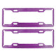 2 PCS Car License Plate Frames Car Styling License Plate Frame Aluminum Alloy Universal License Plate Holder Car Accessories(Purple)