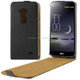 Vertical Flip Leather Magnetic Buckle Case for LG G Flex (Black)