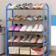 Medium 5 Layers Shoe Rack Space Saving Multifunctional Shoe Rack(Blue)