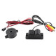 2 in 1 Mini 160 Degrees View Angle Car Rear View Reverse Backup Car Camera with Parking(Black)