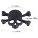 Skull And Cross Bone Shape Shining Metal Car Universal Sticker(Black)