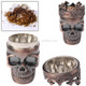 Skull King Style Zinc Alloy Double Layers Herb Tobacco Cigarette Grinder (Red Copper)