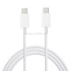 1m USB-C / Type-C 3.1 Male Connector to Male Extension Data Cable, For Galaxy S8 & S8 + / LG G6 / Huawei P10 & P10 Plus / Xiaomi Mi6 & Max 2 and other Smartphones(White)