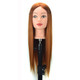Practice Disc Hair Braided Mannequin Head Wig Styling Trimming Head Model(Brown)