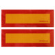 2 PCS Car Auto 55.5cm × 18.5cm Rear Warning Sign Sticker for Truck and Van