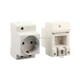 16A Modular Rail Type Socket Power Adapter, EU Plug