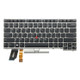 US Backlight keyboard for Lenove ThinkPad E480 L480 L380 Yoga T480s(Silver)