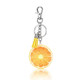 Creative Gift Fruit Charm Series Tassel Keychain Bag Pendant, Style:Orange
