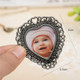 2 PCS Creative Metal Vintage Photo Frame(Lace Heart)