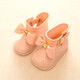 Waterproof Rain Shoes  Baby Jelly Shoes Girl Bow Rain Boot, Size:24(Apricot)