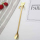 Cute Bear Spoon Long Handle Spoons Coffee Drinking Tools(Gold Plating)