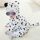 Babies Cartoon Animal Shape Flannel Jumpsuit Romper, Size:90CM(Snow leopard)