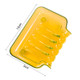 2 PCS Colourful Suction Cup Drainage Soap Box(Orange)
