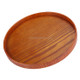 Creative Round Solid Wood Tea Tray Hotel Wooden Tay Storage Tray, Diameter: 30cm