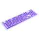 104 Keys Double Shot PBT Backlit Keycaps for Mechanical Keyboard (Purple)