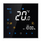 BHT-3001 16A Load Electronic Heating Type LCD Digital Heating Room Thermostat with Sensor, Display Clock / Temperature  / Time / Week / Heat etc.(Black)