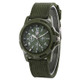 055 Men Canvas Strap Luminous Watch(Green )