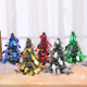 6 PCS Mini Desktop Christmas Tree Hotel Shopping Mall Christmas Decoration, Style:Leaves(Blue)