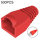 Network Cable Boots Cap Cover for RJ45, Green (500 pcs in one packaging, the price is for 500 pcs)(Red)