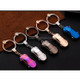 Metal Car Shape Decorative Keychain Holder(Random Color Delivery)