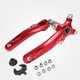 JIANKUN IXF Mountain Bike Hollow Crank Modified Single-plate Left and Right Cranks Crankshaft Bottom Axle, Style:Left and Right Crank(Red)