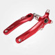 JIANKUN IXF Mountain Bike Hollow Crank Modified Single-plate Left and Right Cranks Crankshaft Bottom Axle, Style:Left and Right Crank(Red)