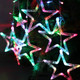 8-Mode Colorful 10 Stars Style Light Christmas Decorative Icicles Strip Light, EU Plug