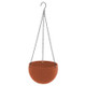 Rattan-like Hanging Basket Plastic Garden Flower Pot Creative Green Dill Absorbent Hanging Basin, Size:L (Brown)