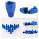 Network Cable Boots Cap Cover for RJ45, Blue (100 pcs in one packaging, the price is for 100 pcs)(Blue)