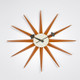Simple Modern Sun Clock Creative Home Accessories Wall Clock(Orange Pole)