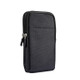 Sports Leisure Drawstring  Horizontal Plate Hanging Waist Phone Waist Pack Leather Case, Suitable for 6.7-6.9 inch Smartphones(Black)