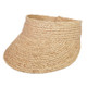Women Outdoor Pasteable Adjustable Visor Straw Weaving Hat(Natural Color)