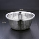 SSGP Stainless Steel Thickened Drain Basin Vegetable Basket Washing Rice Basin, Outer Diameter:24cm