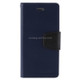 GOOSPERY SONATA DIARY for iPhone 8 & 7 Business Style Magnetic Clasp Horizontal Flip Leather Case with Holder & Card Slots & Wallet(Navy Blue)