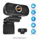 HD-F18 1080P Multi-function HD Camera WebCam with Microphone(Black)