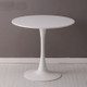 Home Round Table Coffee Shop Table Simple Leisure Wooden Round Table, Color:White(60cm)