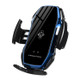 A5 10W Car Infrared Wireless Mobile Auto-sensing Phone Charger Holder, Interface：USB-C / Type-C(Blue)