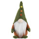 3 PCS Christmas Decorations Knitted Non-Woven Fabric Standing Faceless Doll Santa Claus Decoration(Green Hat)