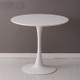 Home Round Table Coffee Shop Table Simple Leisure Wooden Round Table, Color:White(80cm)