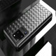 For Galaxy S20 Ultra Non-Slip Classic Woven Pattern Breathable TPU Case(Black)