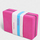 Two-color High-Density EVA Weighted Yoga Bricks Yoga Aids Dance Practice Bricks(Rose Red)