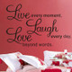 Live Love Butterfly Rumor Removable Wall Sticker