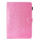 For 7 inch Tablet Varnish Glitter Powder Horizontal Flip Leather Case with Holder & Card Slot(Pink)
