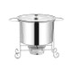 Stainless Steel Pot Rack Single Alcohol Dry Pot Skewers Shabu-Shabu, Style:With Cover