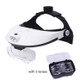 The Elderly Reading And Repairing Magnifying Glass With 2 LED Lamp Head-Mounted HD Magnifying Glass