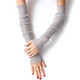 Ice-feel Purl Lace Thin Gloves Foot Sleeves Dual-use Sleeves, Size:One Size(Light Gray)