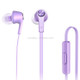 Original Xiaomi HSEJ02JY Basic Edition Piston In-Ear Stereo Bass Earphone With Remote and Mic, For iPhone, iPad, iPod, Xiaomi, Samsung, Huawei and Other Android Smartphones(Purple)