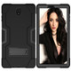 For Galaxy Tab S4 10.5 T830 Contrast Color Silicone + PC Combination Case with Holder(Black )