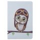 For Galaxy Tab S6 T860 / T865 Colored Drawing Pattern Horizontal Flip Leather Case with Holder & Card Slots & Wallet(Owl)