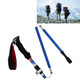 5 Node Portable Foldable Aluminium Alloy Alpenstocks Trekking Poles, Folding Length : 28.5CM (Blue)